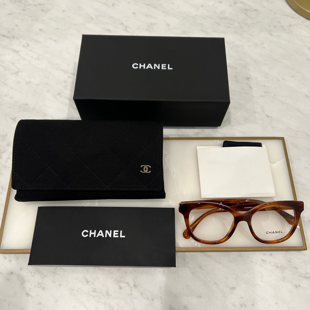 New Chanel model 0ch3442 tortoise and gold